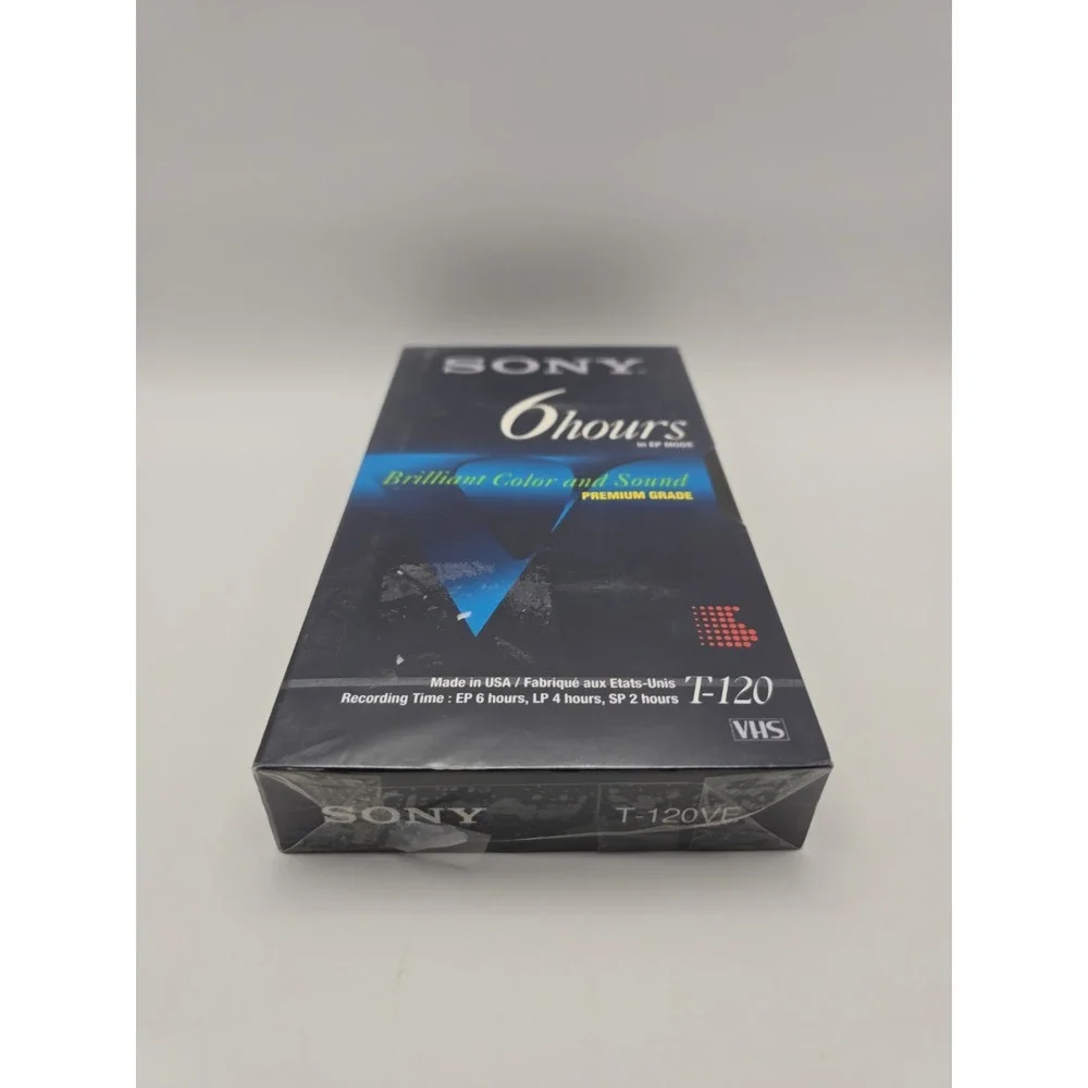 Sony T120VRH Premium Grade VHS Video Tapes